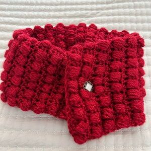 Handcrafted Red Crochet Scarf